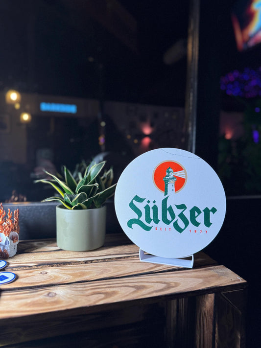 Lübzer Bier - Lampe - Lightbox - Logo