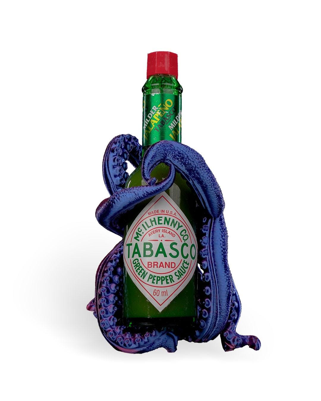 Bordeaux Octopus Tabasco Holder – Der Tentakel-Thron für deine Hot Sauce!