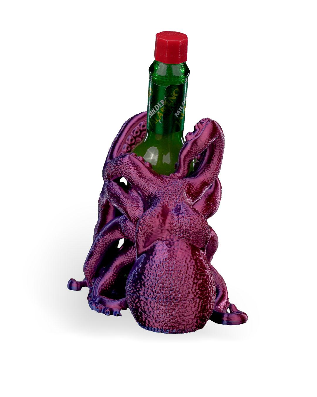 Bordeaux Octopus Tabasco Holder – Der Tentakel-Thron für deine Hot Sauce!