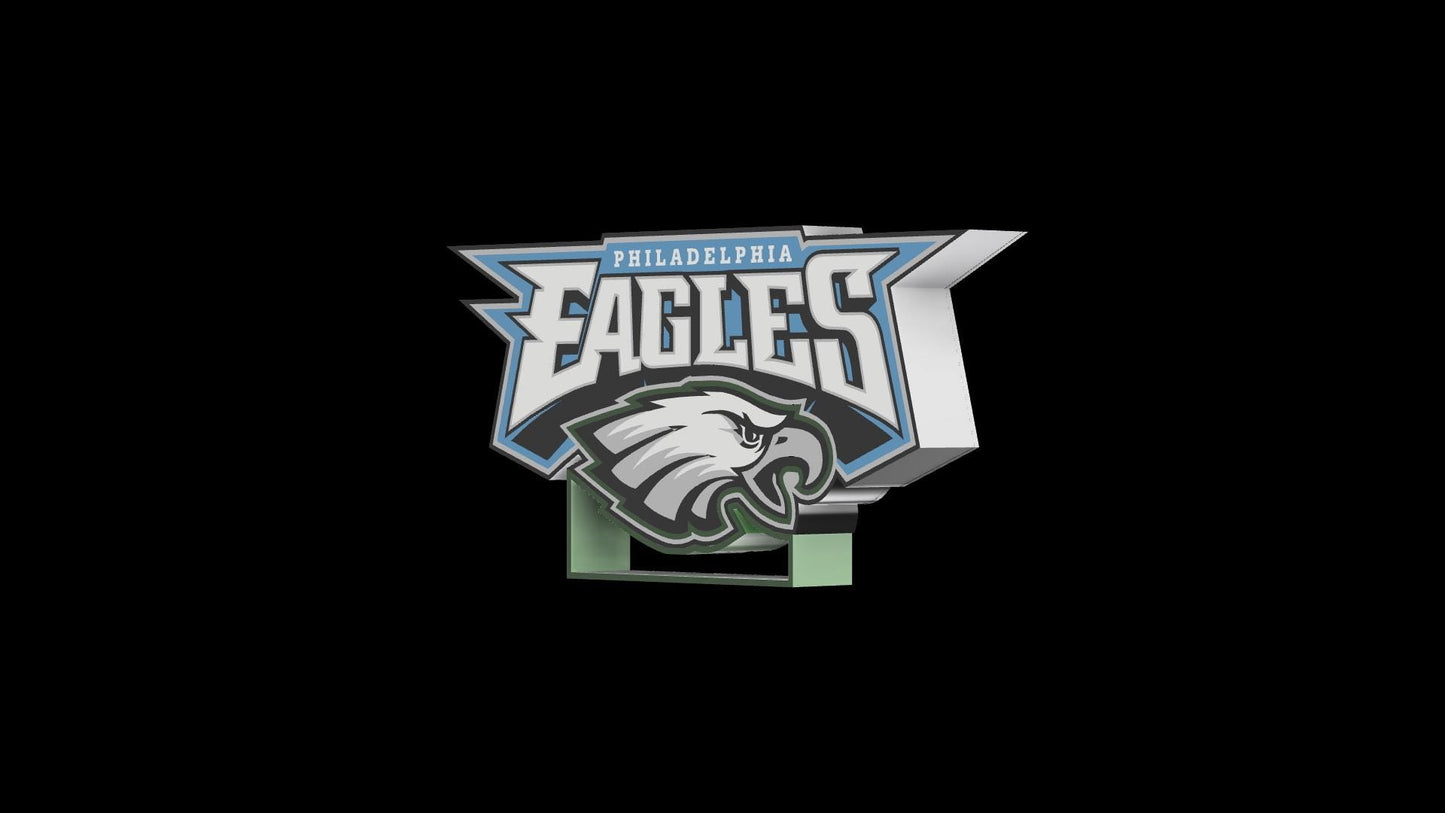 Philadelphia Eagles Lightbox – 3D-Druckdatei für mehrfarbigen Druck (stl)