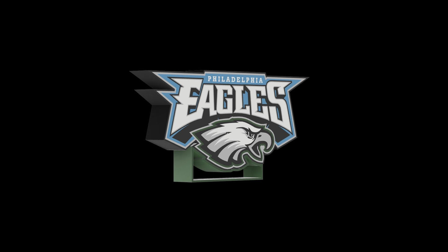 Philadelphia Eagles Lightbox – 3D-Druckdatei für mehrfarbigen Druck (stl)