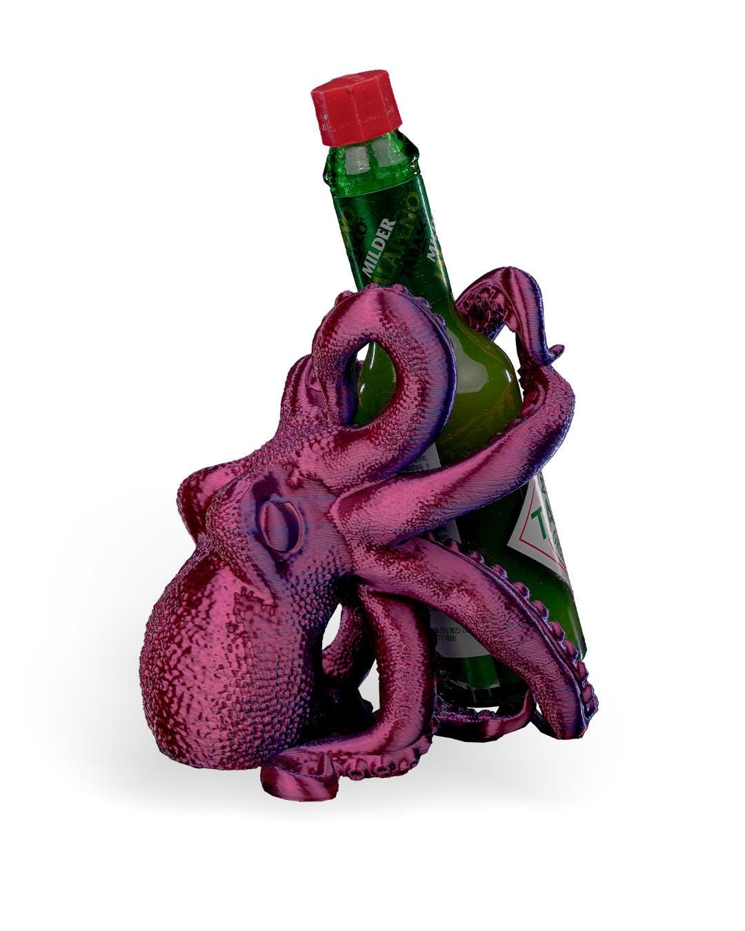 Bordeaux Octopus Tabasco Holder – Der Tentakel-Thron für deine Hot Sauce!