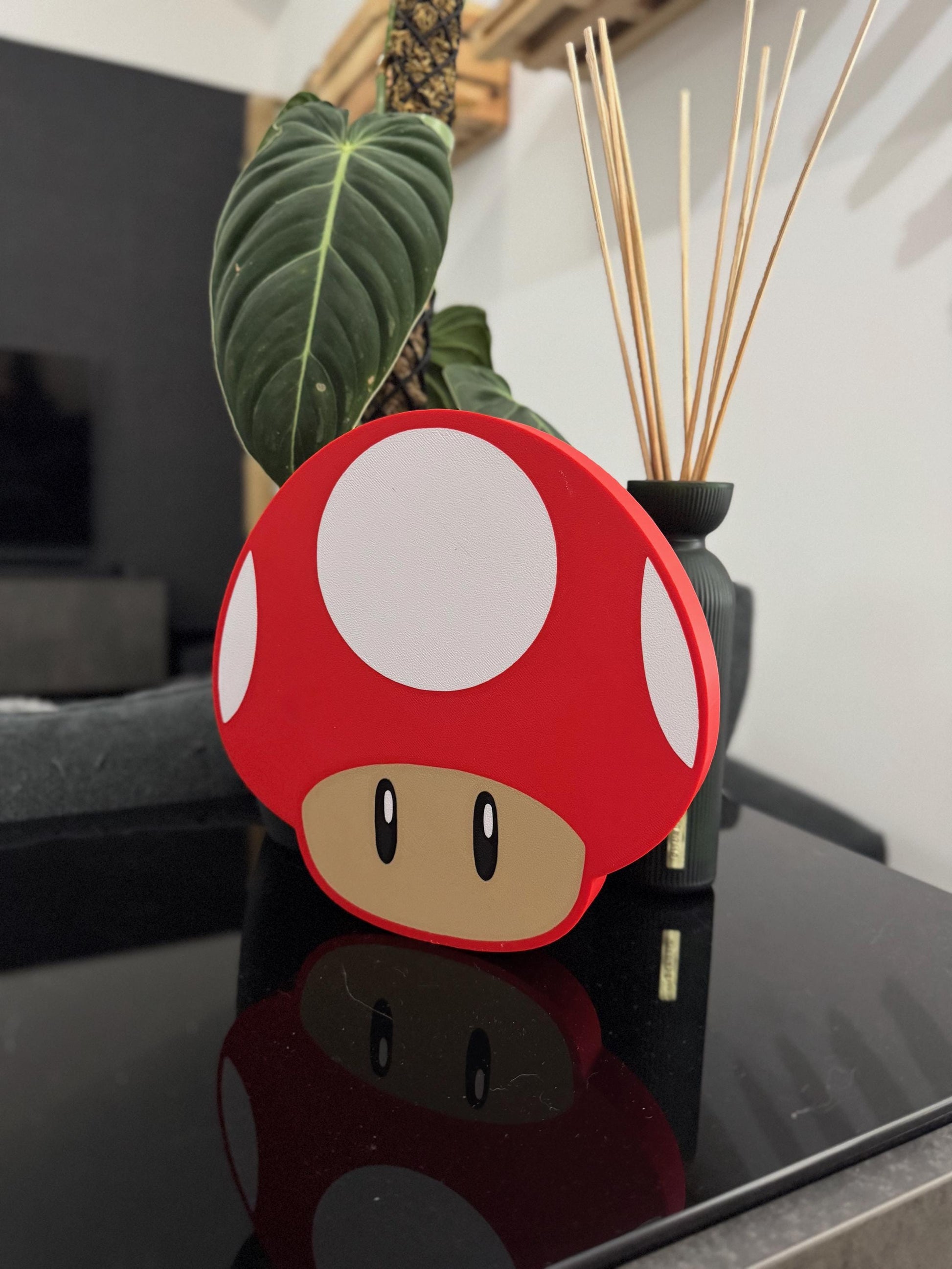 Super Mario Power-Up Pilz Lightbox – Gaming Deko mit LED-Beleuchtung