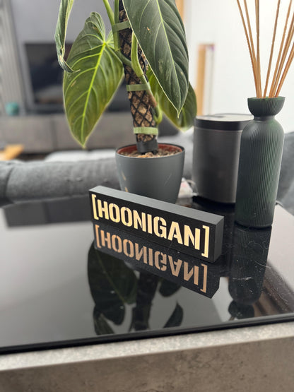 Hoonigan Lightbox – Handgefertigtes LED-Dekolicht für Motorsport-Fans