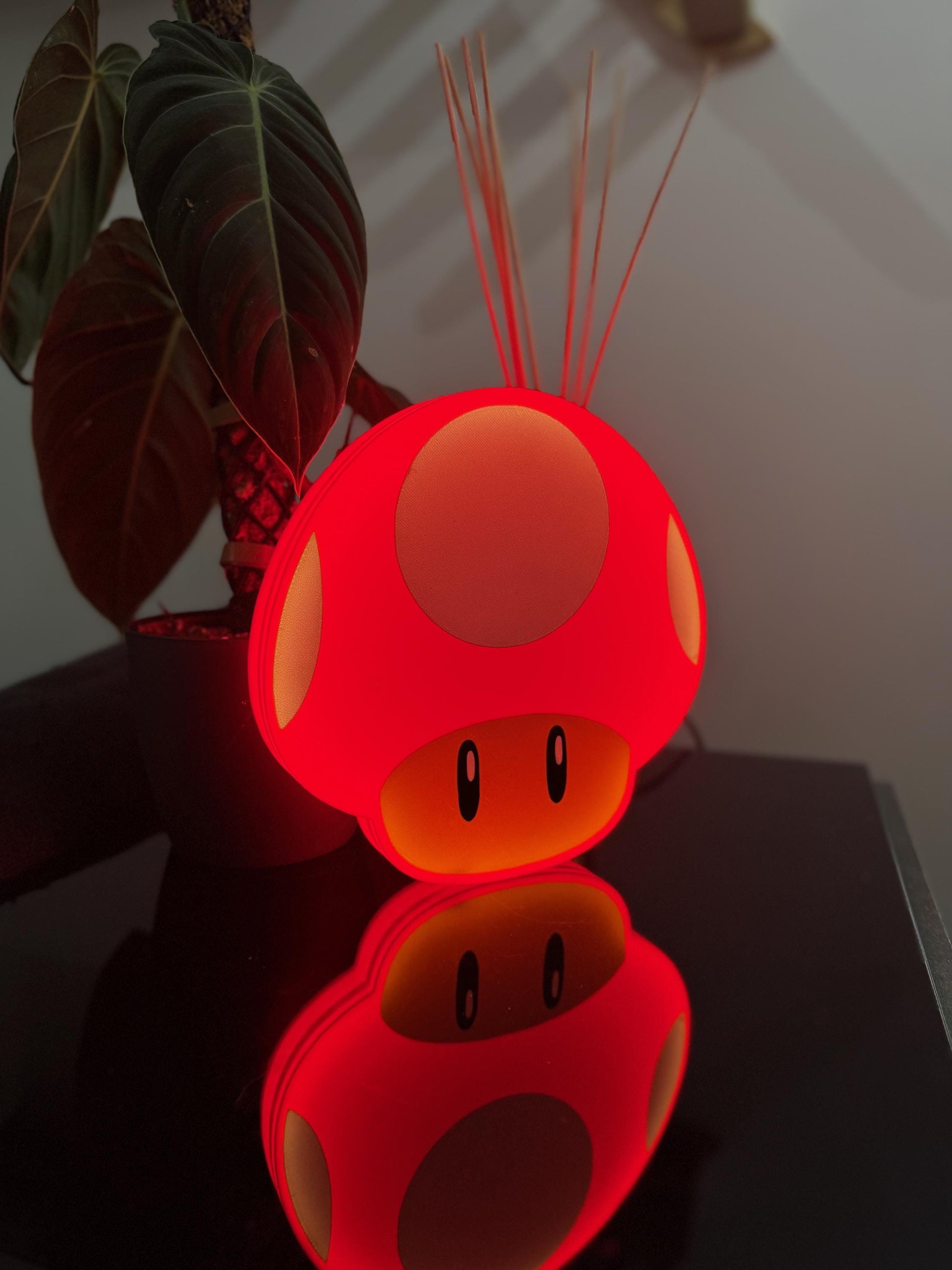 Super Mario Power-Up Pilz Lightbox – Gaming Deko mit LED-Beleuchtung
