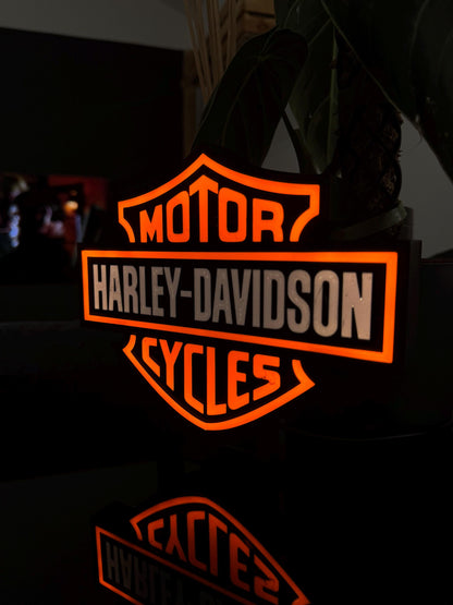 Harley Davidson Lichtbox – Perfekte Deko für Biker und Motorradliebhaber