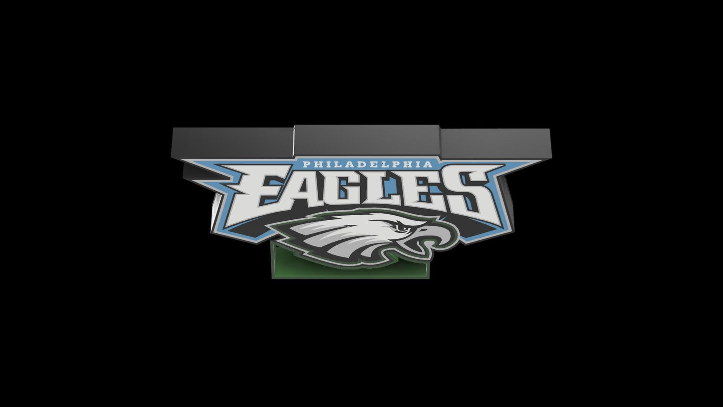 Philadelphia Eagles Lightbox – 3D-Druckdatei für mehrfarbigen Druck (stl)